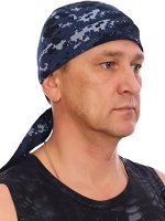 Бандана цифра синяя