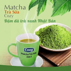 Пудровый чай матча латте (3 в 1)10 пакетиков (COZY Tra su^a MATCHA)