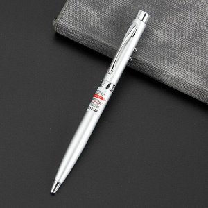 Ручка многофункциональная, лазерная указка со светодиодной подсветкой, 13.5 х 1 см, микс