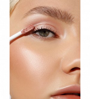 LUXVISAGE Жидкие тени для век SATIN Nude super stay, тон 202 PASTEL PEACH