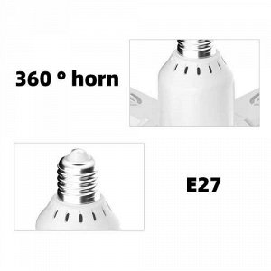 Альфа812 Потолочная музыкальная складная лампа E27, RGB-диско-шар, Bluetooth, 24 Вт