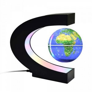 LED Ночник Magnetic levitation globes с RGB подсветкой, оригинальный дизайн диаметр глобуса 10 см