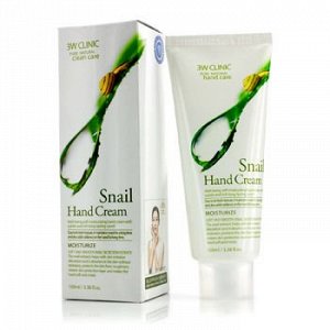 3W Clinic Snail Hand Cream Увлажняющий крем для рук с секретом улитки
