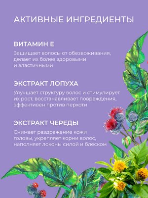 Шампунь с аргинином и кератином «Активация роста и укрепление волос»