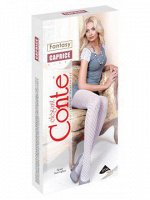 Caprice колготки (Conte)теплые,ажурные из хлопка, эффект 3D