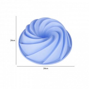 Форма для выпечки силиконовая, цвет голубой