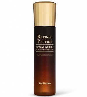 WellDerma Тонер лифтинг для лица антивозрастной с ретинолом и пептидами Toner Essence Retinol Peptide Lifting Restore, 150 мл