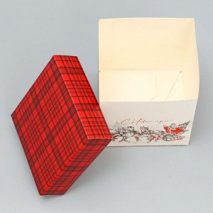 Коробка складная «Тройка», 10 × 10× 10 см