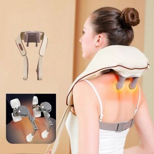 Healing Hands Shoulder and Neck Massager. Массажёр с ИК-прогревом, который имитирует человеческие руки. Серый цвет