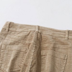 Женские вельветовые брюки на пуговицах