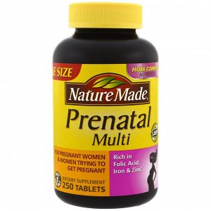 Nature Made, Multi Prenatal, 250 таблеток