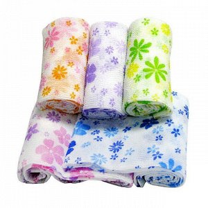 Мочалка Полотенце в цветочек средней жесткости  Shower Towel