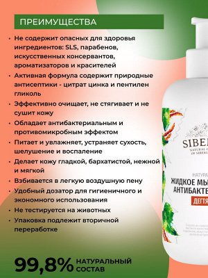 Жидкое мыло для рук антибактериальное "Дегтярное"