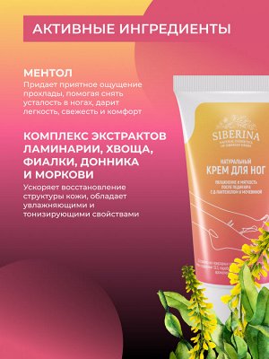Крем для ног "Увлажнение и мягкость" после педикюра с Д-пантенолом и мочевиной
