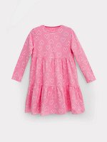 Платье для девочек розовое с сердечками