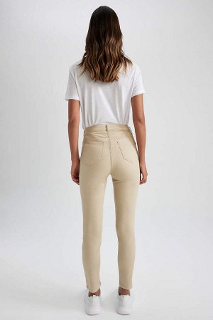 DEFACTO Rebeca - узкие габардиновые брюки с высокой талией