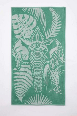 Женское пляжное полотенце с рисунком слона