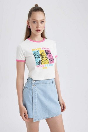 Облегающая футболка с короткими рукавами и принтом Cool Winx Club