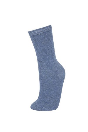 DEFACTO Комплект из 5 женских хлопковых длинных носков