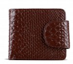 Кошелек ДОРА BROWN кожа питон мокко
