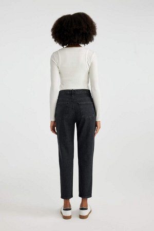Удобные джинсовые брюки длиной до щиколотки с высокой талией для мам