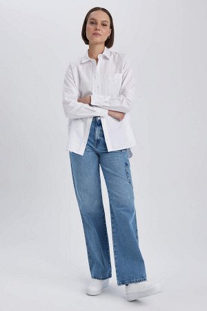 Длинные джинсовые брюки карго из 100 % хлопка в стиле 90-х годов