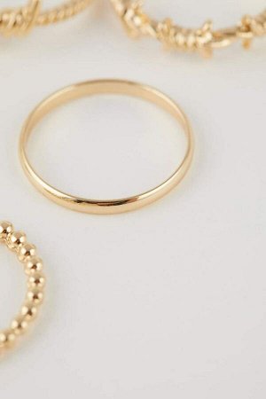 Женское золотое кольцо из шести частей