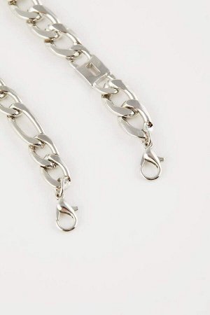 Женский серебряный браслет из двух частей