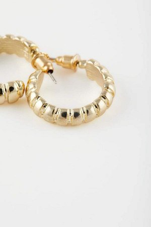Женские золотые серьги-кольца