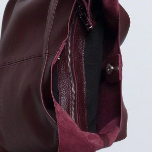 Женская кожаная сумка Richet 3179LNM 339 бордовый