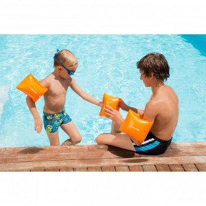 Нарукавники для плавания детские оранжевые