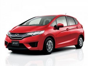 Ковры салонные 3D LUX Honda Fit + гибрид (2 ряд цельный) (2013.09-)