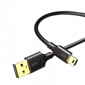 Кабель mini USB-USB 2.0 AM-AM позолоченный 0,50 м. Ugreen