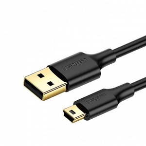 Кабель mini USB-USB 2.0 AM-AM позолоченный 0,50 м. Ugreen