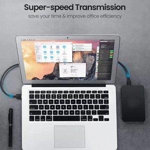 Кабель mini USB-USB 2.0 AM-AM позолоченный 0,50 м. Ugreen