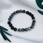 Браслет из Лабрадора &quot;Лаврикит&quot; и Лавы