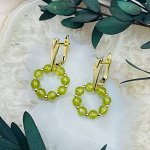 Серьги из Хризолита