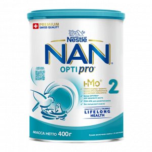 NAN 2 Оптипро сухая молочная смесь, 400г