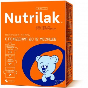 Нутрилак (Nutrilak) смесь сухая молочная адаптированная до 12 мес., 300 гр.