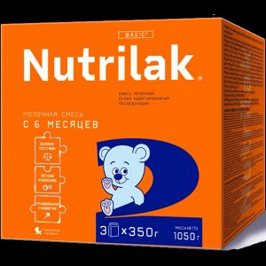 Нутрилак (Nutrilak) 2 смесь сухая молочная адап. последующая с 6 до 12 мес, 1050 гр.