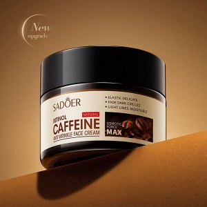 Косметика  Китай Антивозрастной крем для ЛИЦА с ретинолом и кофеином SADOER, 50 гр.