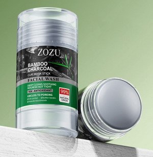 Глиняная маска-стик против черных точек с бамбуковым углем ZOZU Bamboo Charcoal Clay Stick Mask
