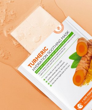 Очищающая противовоспалительная маска для лица с куркумой SADOER Turmeric