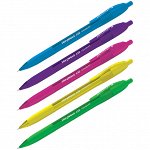 Ручка шариковая автоматическая Berlingo &quot;Triangle 110 RT Color&quot; синяя, 0,7мм, трехгр., игол.стержень