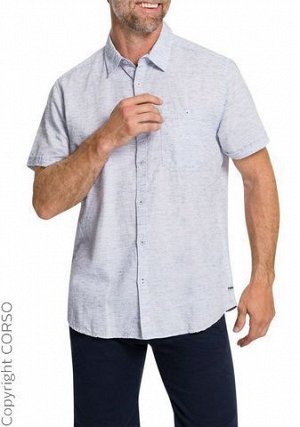 рубашка бренд Pioneer Authentic J. Рубашка Пио 1/2 Кента (Pio Shirt 1/2 Kent)Цвет изделия: пудрово-синий Бренд: Pioneer Authentic J. Ассортимент: He. Рубашки Размерная категория: Нормальные размеры Ле