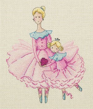 Набор для вышивания KLART арт. 8-218 'Мама и дочка'