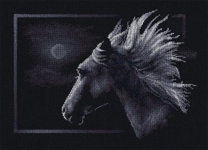 Набор для вышивания PANNA арт. Ж-0527 Лунный конь 28,5х20 см