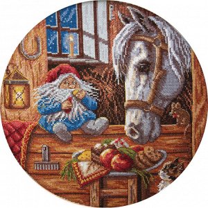 Набор для вышивания PANNA арт. СО-1128 Домовой - покровитель домашних животных 24х24 см