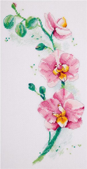 Набор для вышивания PANNA арт. Ц-1887 Орхидея 18х30 см
