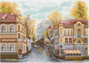 Рисунок на канве МАТРЕНИН ПОСАД арт.37х49 - 1760 Московские улочки. Яузский бульвар